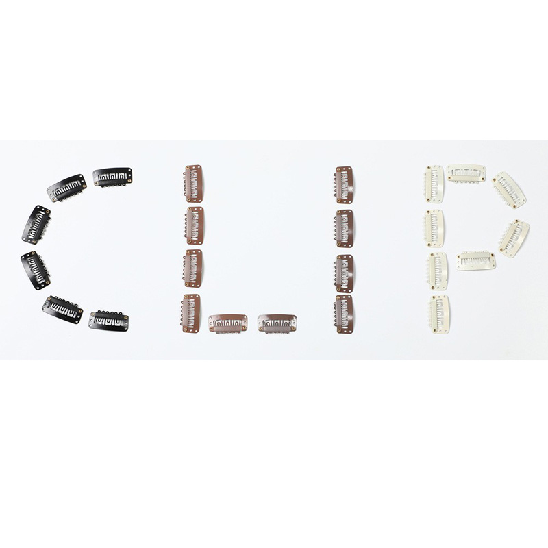 Hair Extension Clips Light Brown Beige Black Color 30 pieces/set Hair Accessories And Tools Wholesale