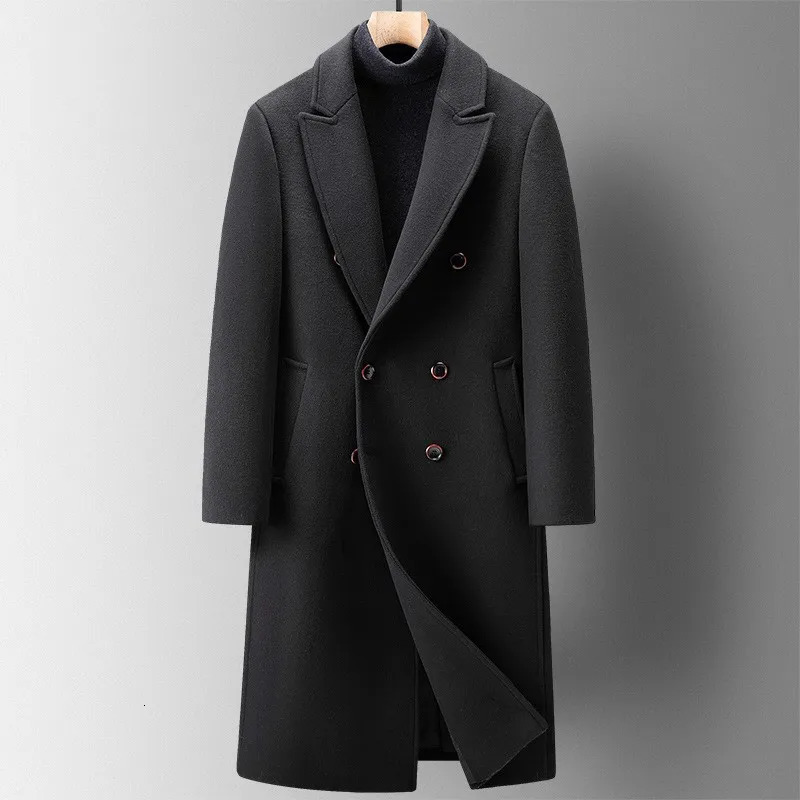 Men's Wool Blends arrival winter jackets fashion long style Woolen Coat Casual trench coat mens Dress Jacket men Size M4XL 230928