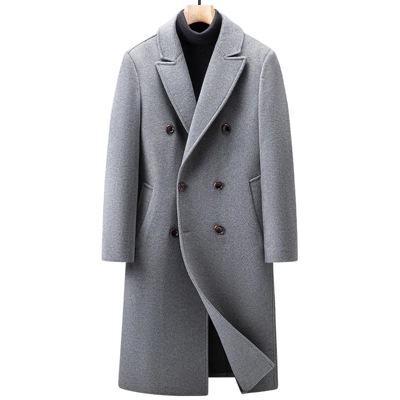 Men's Wool Blends arrival winter jackets fashion long style Woolen Coat Casual trench coat mens Dress Jacket men Size M4XL 230928