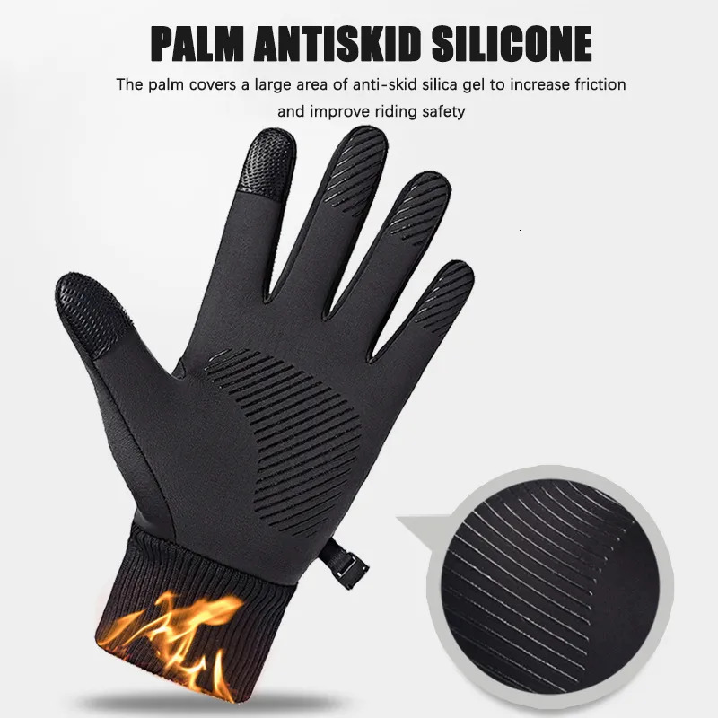 Five Fingers Gloves Winter for Men Women Touchscreen AntiSlip Thermal Warm Windproof Glove Running Cycling Motorcycle Hiking Ski Driving 230928