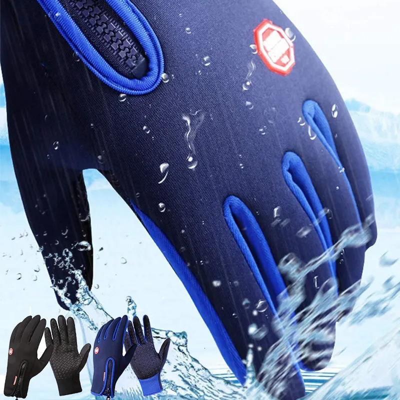 Five Fingers Gloves Winter for Men Women Warm Tactical Touchscreen Waterproof Hiking Skiing Fishing Cycling Snowboard Nonslip 230928