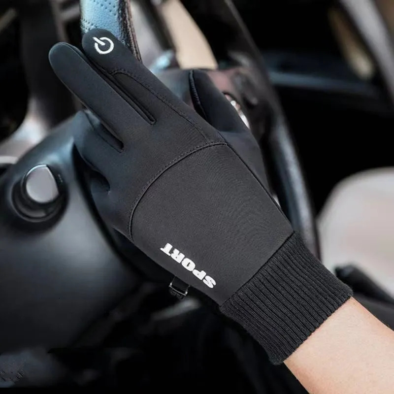 Five Fingers Gloves Winter for Men Women Touchscreen AntiSlip Thermal Warm Windproof Glove Running Cycling Motorcycle Hiking Ski Driving 230928