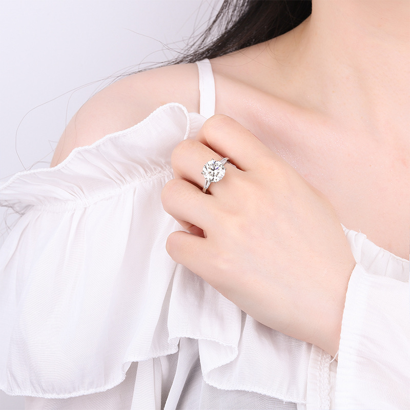 rings designer ring for women 925 sterling silver 5CT VVS moissanite ring pass diamond tester love ring engagement nail ring luxury designer jewelry U
