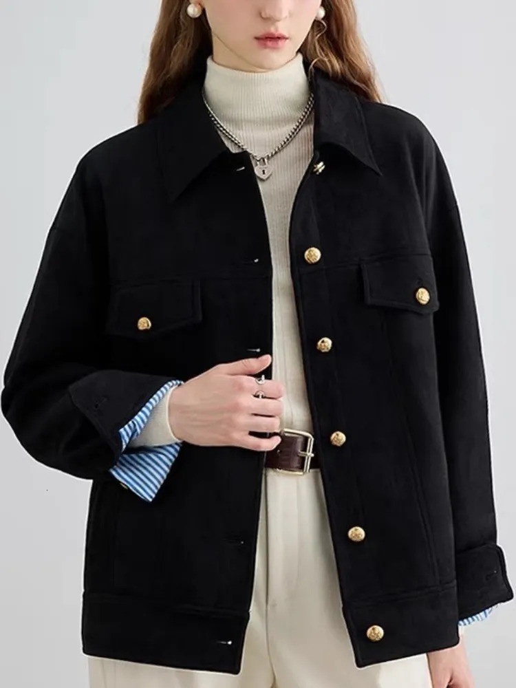 Womens Jackets Shirt Coats for Women Pink Vintage Harajuku Fashion Autumn Loose Casual Polo Collar Winter Jacket 230928