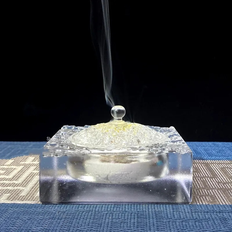 Rattan Antique Fragrance Seal Glass Incense Xiangyun Hollow Carving Products Household Indoor Line Seat Ornaments 230928