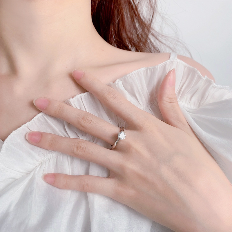 love rings for women sterling sier 1-3CT vvs moissanite mens pass dia tester crown t daughter engagement nail ring designer jewelry