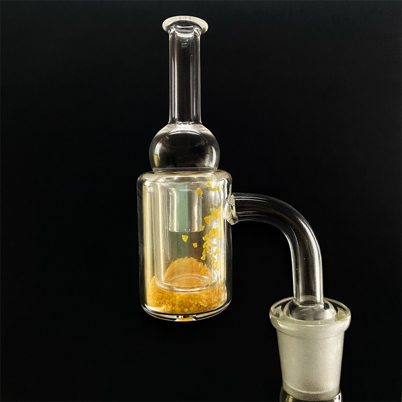 90 thick curved quartz stick clip 14mm men's clip with bubble carp hat 100% genuine Banger Dab Ring BBG-002 Thermal Banger