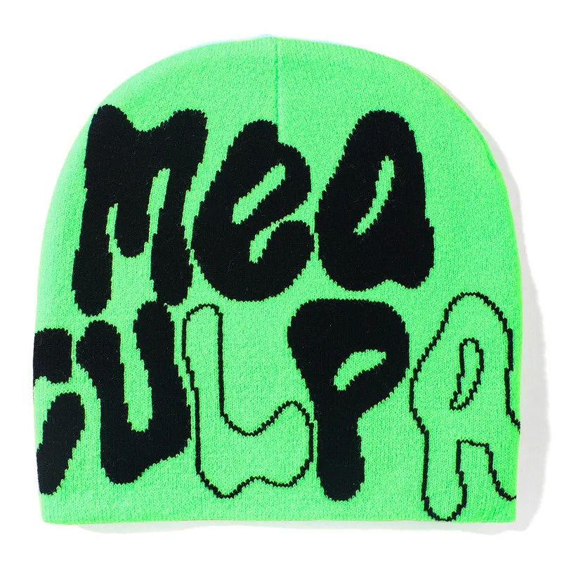 BeanieSkull Caps Letter Graffiti Hip Hop Keep Warm Knitting Skull Cap Outdoor Autumn Winter Unisex Cold Protection Beanie Knitted Hat 230928