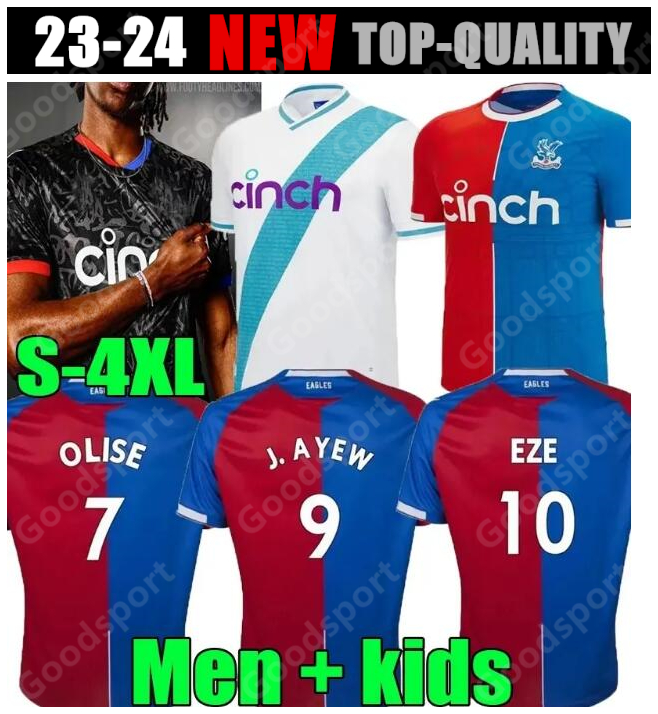 2023 2024 OLISE Soccer Jerseys 23 24 ZAHA EZE J.AYEW home Top Football shirt Kit BENTEKE SCHLUPP MATETA EDOUARD GALLAGHER jersey uniforms