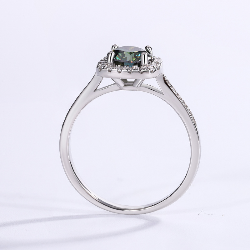 rings for women sterling sier 1CT 2CT 3CT VVS moissanite pass dia tester love daughter engagement nail ring designer jewelry