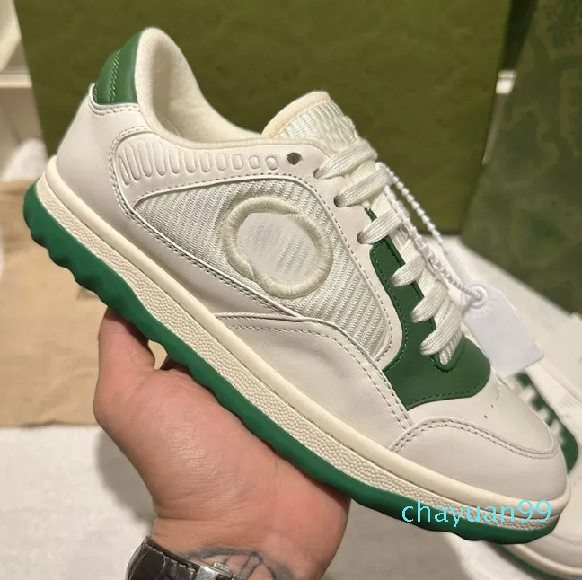 new fashion brand Women's shoes Sneaker Leather Vintage G embroidered pair casual sneaker mens womens Small white shoes