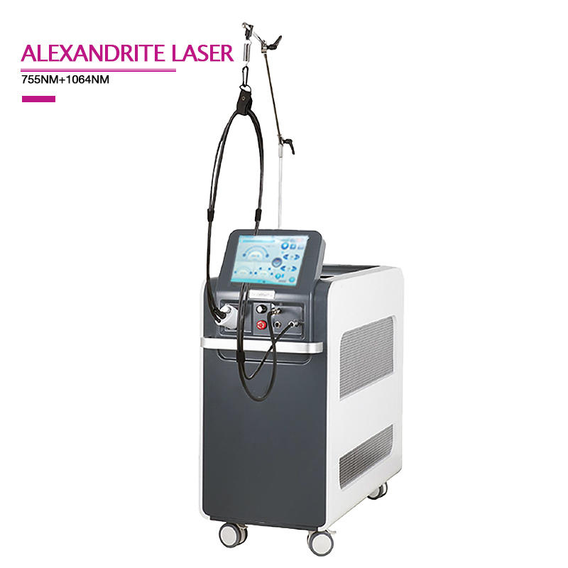 Big sale 755 1064nm long pulse nd yag alexand laser hair removal machine diode laser skin rejuvenation facial spider veins removal CE Certificate Vide