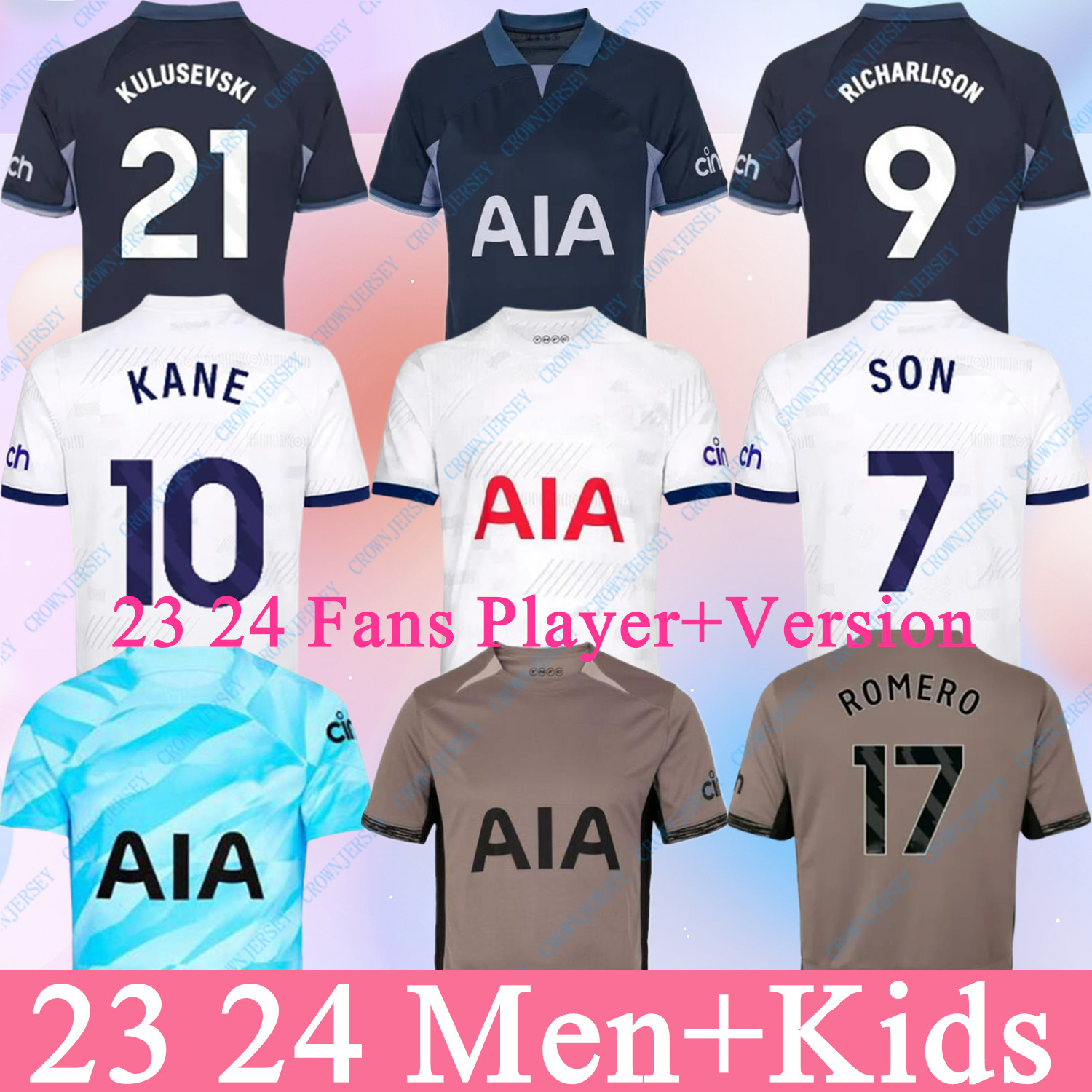 23 24 MADDISON SON Soccer Jerseys ROMERO KULUSEVSKI RICHARLISON KULUSEVSKI 2023 2024 VAN DE VEN BISSOUMA JOHNSON Tottenham Football kit shirt SPURS Top Men kids set