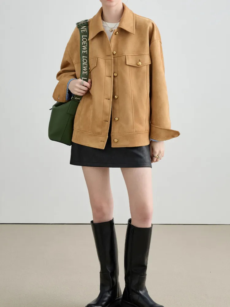 Womens Jackets Shirt Coats for Women Pink Vintage Harajuku Fashion Autumn Loose Casual Polo Collar Winter Jacket 230928