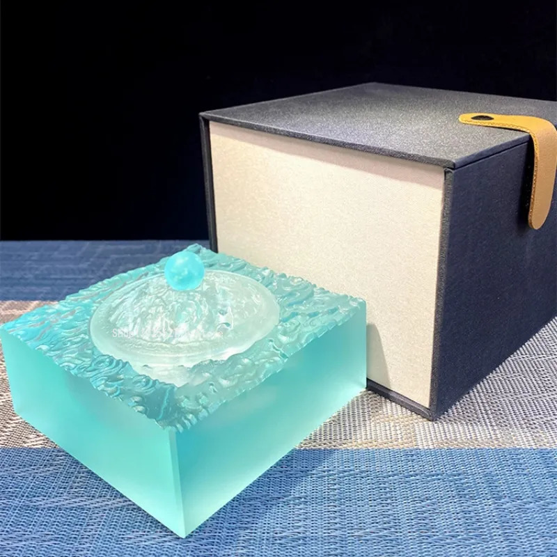 Rattan Antique Fragrance Seal Glass Incense Xiangyun Hollow Carving Products Household Indoor Line Seat Ornaments 230928