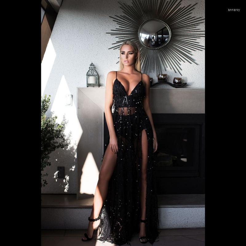 Casual Dresses See Orange Elegant Embroidery Women Sequin Maxi Bodycon Deep V Neck Split Sexy Black Party Club Vestidos SO3373
Casual Dresses See Orange Elegant Embroidery Women Sequin Maxi Bodycon Deep V Neck Split Sexy Black Party Club Vestidos SO3373