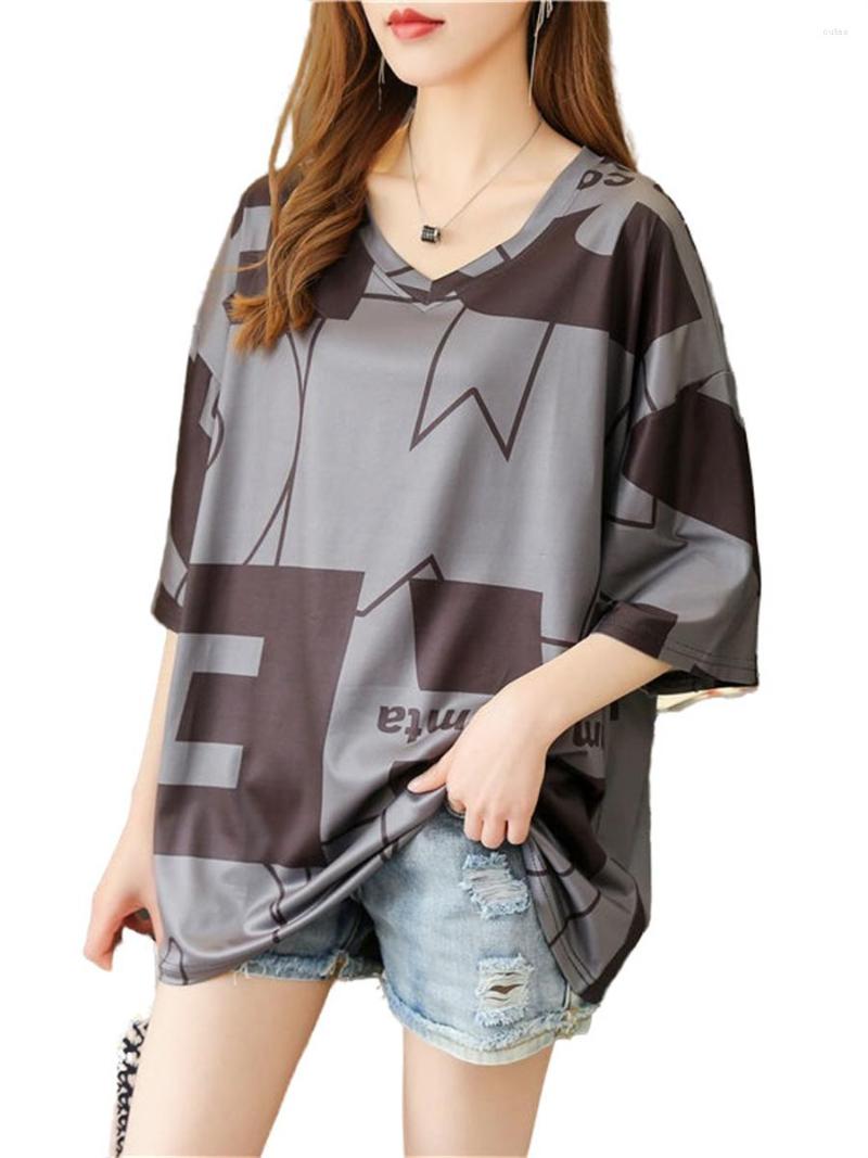 Women's Blouses 4XL Loose Women Spring Summer Shirts Lady Fashion Casual Short Sleeve O-Neck Collar Printing Blusas Tops G2192, Gray
Women's Blouses 4XL Loose Women Spring Summer Shirts Lady Fashion Casual Short Sleeve O-Neck Collar Printing Blusas Tops G2192, Gray