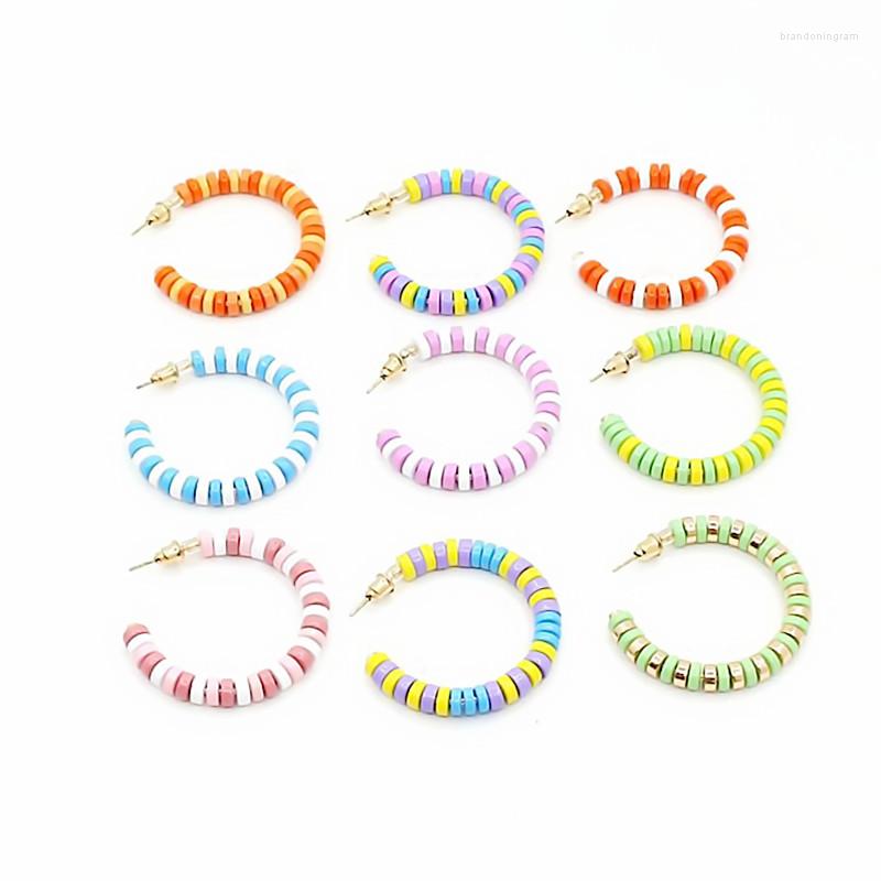 Hoop Earrings Macaron Color Mixed C Shape Fashion Women's Trendy Design Charm Enamel Rainbow Jewelry
Hoop Earrings Macaron Color Mixed C Shape Fashion Women's Trendy Design Charm Enamel Rainbow Jewelry