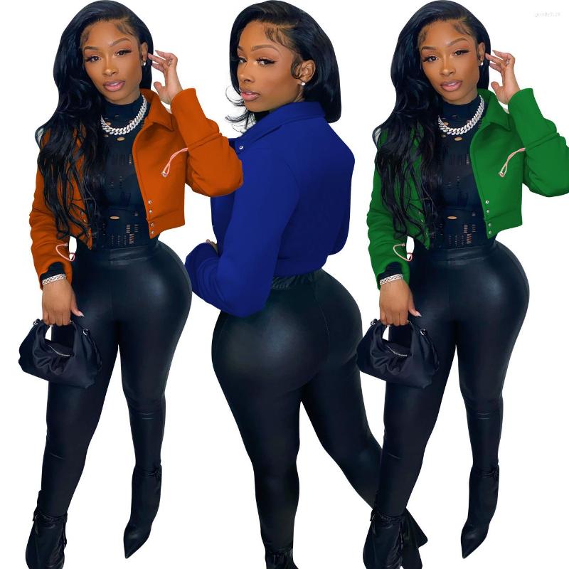 Women' Jackets Autumn Winter Casual Jacket Crop Top Women Long Sleeve Stand Collar Button Short Coat Fashon Solid Streetwear Outerwear, Blue
Women' Jackets Autumn Winter Casual Jacket Crop Top Women Long Sleeve Stand Collar Button Short Coat Fashon Solid Streetwear Outerwear, Blue