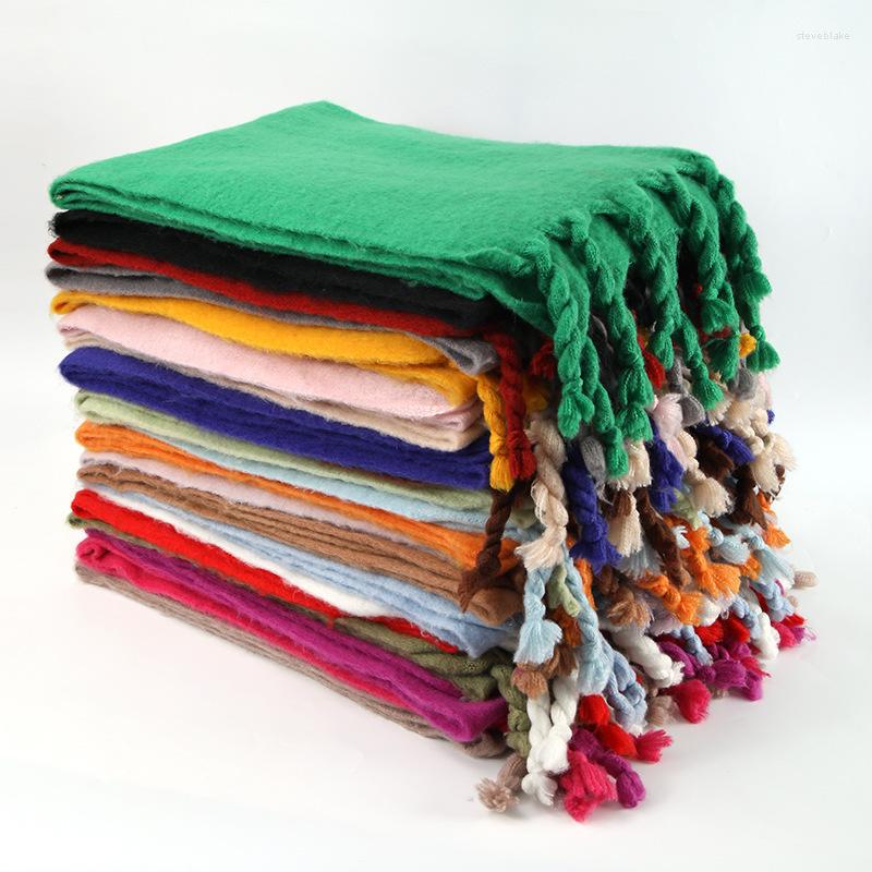 Scarves Women Warm Mahair Thick Shawl Wraps Scarf Winter Fashion Solid Color Pashmina Cashmere Tassel Hijab Stoles Bufanda Mujer
Scarves Women Warm Mahair Thick Shawl Wraps Scarf Winter Fashion Solid Color Pashmina Cashmere Tassel Hijab Stoles Bufanda Mujer