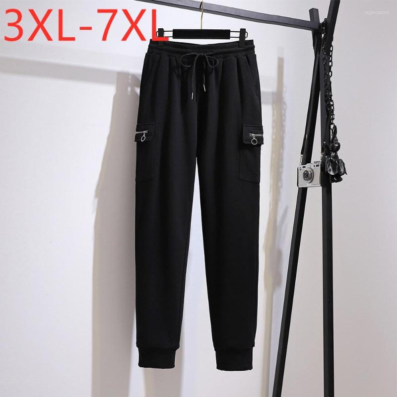 Pants 2023 Ladies Autumn Winter Plus Size Women Clothing Long For Large Loose Cotton Pocket Black Belt Trousers 7XL
Pants 2023 Ladies Autumn Winter Plus Size Women Clothing Long For Large Loose Cotton Pocket Black Belt Trousers 7XL