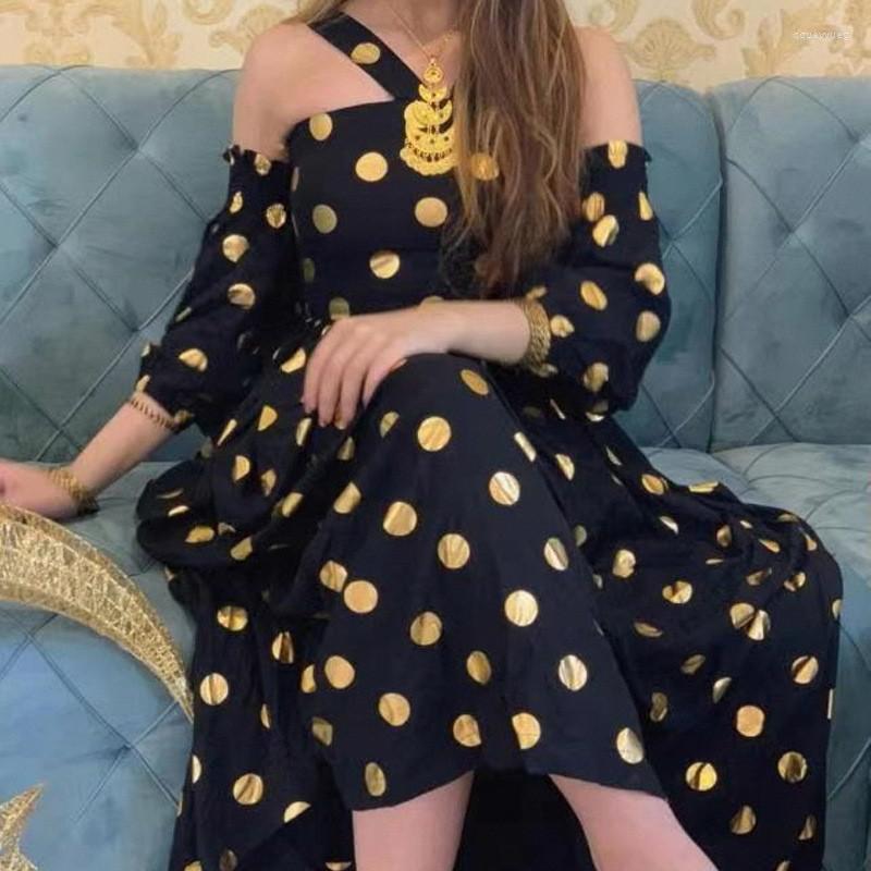 Party Dresses Sexy Summer Halter Backless Polka Dot Print Maxi Dress Vintage Casual Sling Strapless Off Shoulder Arab Women Evening, Picture shown
Party Dresses Sexy Summer Halter Backless Polka Dot Print Maxi Dress Vintage Casual Sling Strapless Off Shoulder Arab Women Evening, Picture shown