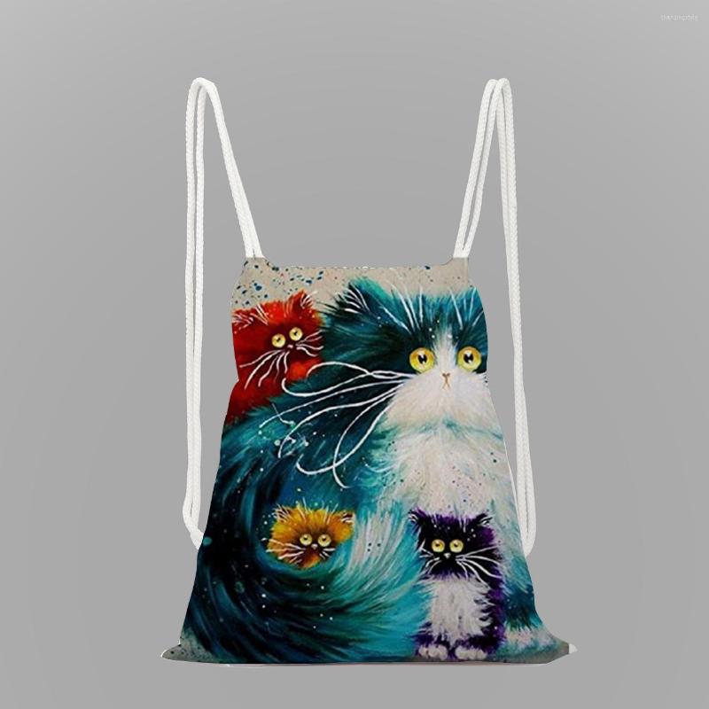 Shopping Bags Oil Painting Printing Backpack Fashion Animal Drawstring Bag Large Capacity Shoe School Environmental Protection Storage
Shopping Bags Oil Painting Printing Backpack Fashion Animal Drawstring Bag Large Capacity Shoe School Environmental Protection Storage