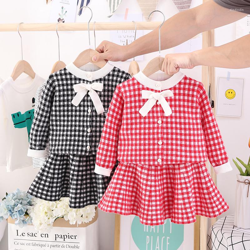 Clothing Sets Spring Autum Fall Winter Stylish Knitted Clothes For Girls 2023 Plaid Top Dress 2pcs Children Kids Toddler Suits, Black
Clothing Sets Spring Autum Fall Winter Stylish Knitted Clothes For Girls 2023 Plaid Top Dress 2pcs Children Kids Toddler Suits, Black