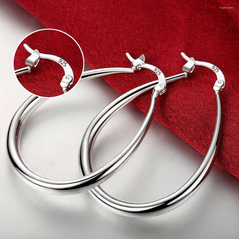Hoop Earrings 925 Sterling Silver Smooth Circle 41mm For Women Lady Gift Fashion Charm Wedding Jewelry
Hoop Earrings 925 Sterling Silver Smooth Circle 41mm For Women Lady Gift Fashion Charm Wedding Jewelry