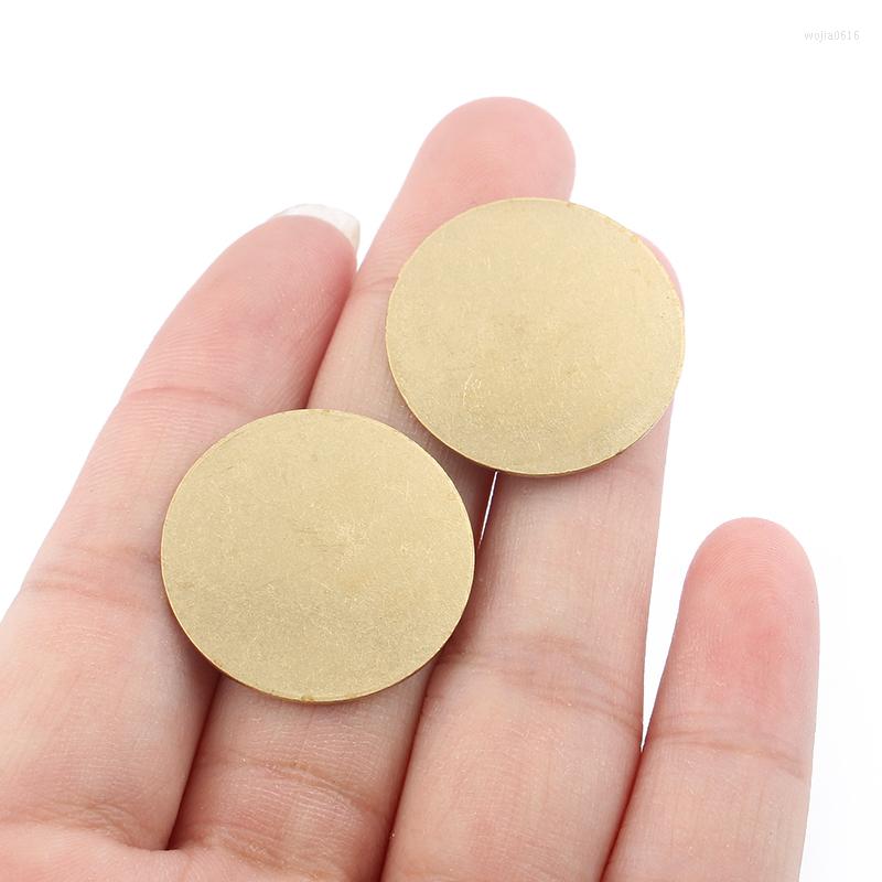 

Charms 1pack Raw Brass Round Stamping Disc Pendant Fashion Keychain Necklace Bracelet Jewelry Making Findings