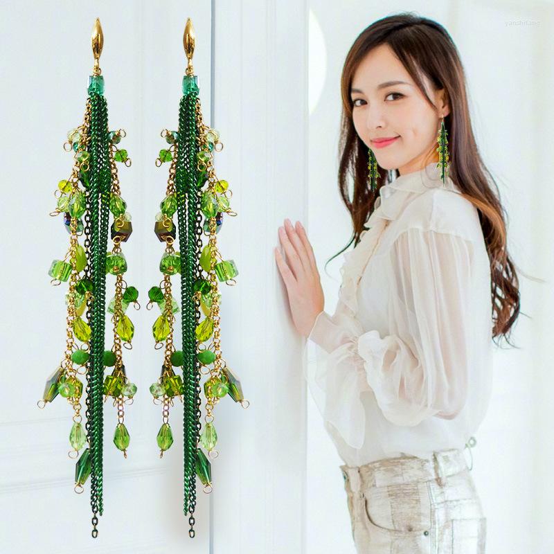 Dangle Earrings Fringe Delicate Handmade Fashion Beaded Jewelry Exaggerated Long Style Thin Women
Dangle Earrings Fringe Delicate Handmade Fashion Beaded Jewelry Exaggerated Long Style Thin Women