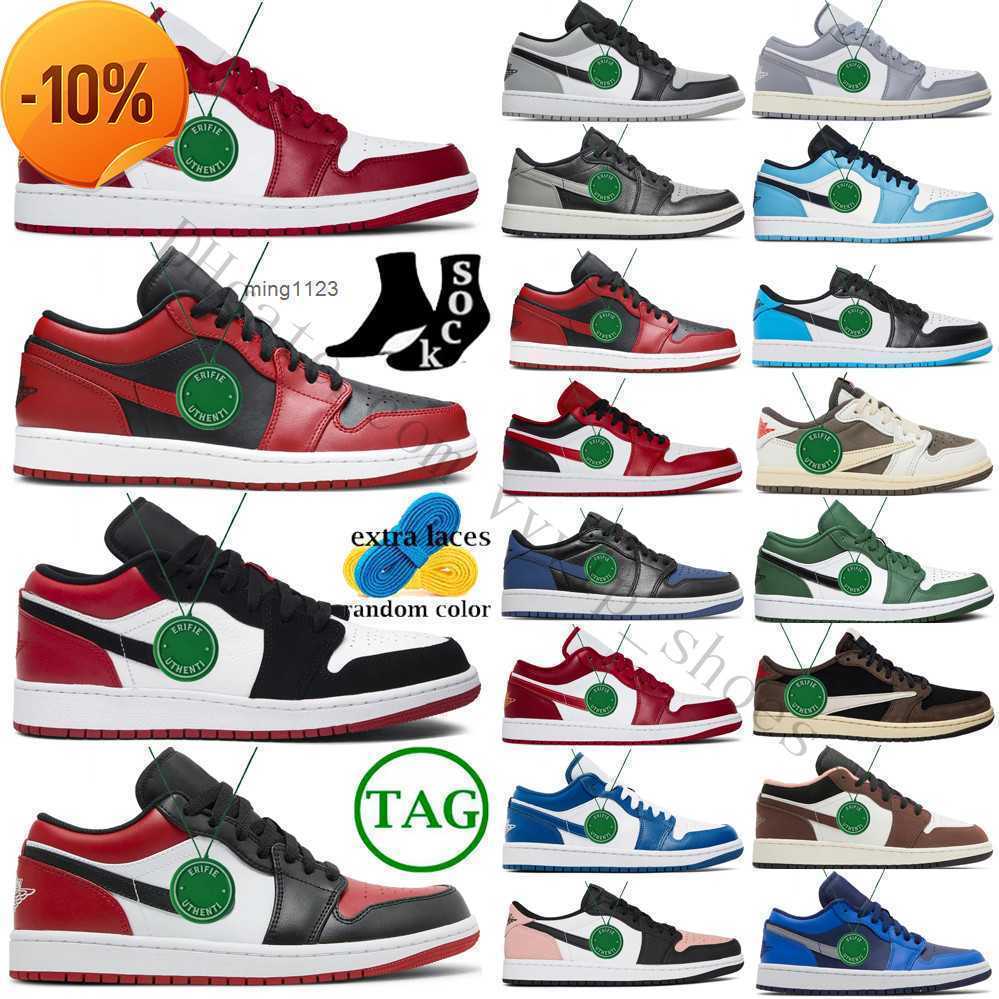 NEW 2022 Jumpman 1 Low Basketball Shoes Dark Mocha 1s Sneakers Crater Black Grey Chicago Bred Toe Panda Team Red University Blue Sneaker JORDON, Color # 13
NEW 2022 Jumpman 1 Low Basketball Shoes Dark Mocha 1s Sneakers Crater Black Grey Chicago Bred Toe Panda Team Red University Blue Sneaker JORDON, Color # 13