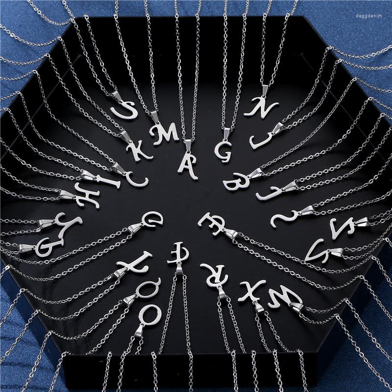 Pendant Necklaces Stainless Steel Color Letter Initial Choker Necklace For Women Fashion 26 Alphabet Girls Clavicle Chain Jewelry Lover
Pendant Necklaces Stainless Steel Color Letter Initial Choker Necklace For Women Fashion 26 Alphabet Girls Clavicle Chain Jewelry Lover