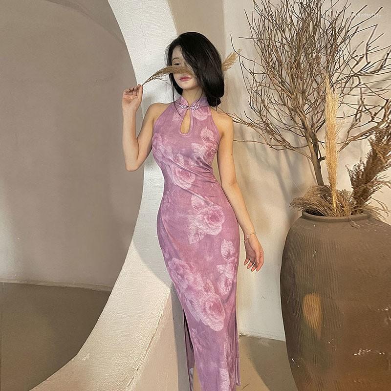 Ethnic Clothing Traditional Chinese Style Slim Water Drop Collar Buckle Improved Cheongsam Dress Long Sleeveless Elegent Sexy Qipao For
Ethnic Clothing Traditional Chinese Style Slim Water Drop Collar Buckle Improved Cheongsam Dress Long Sleeveless Elegent Sexy Qipao For