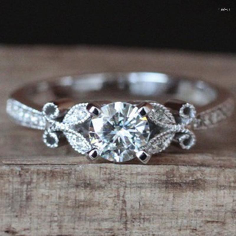 Wedding Rings Crystal Silver Color Women Leaves Engagement Zirconia Cubic Graceful Girls White Rose Golden Ring Jewelry
Wedding Rings Crystal Silver Color Women Leaves Engagement Zirconia Cubic Graceful Girls White Rose Golden Ring Jewelry