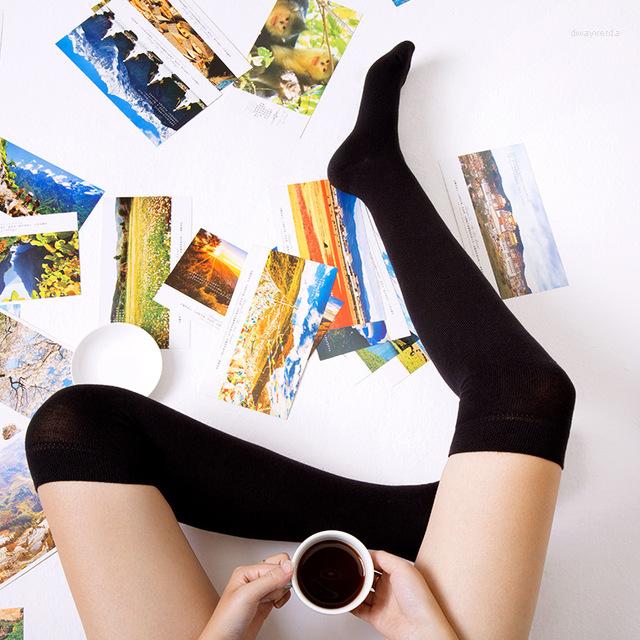 Athletic Socks Solid Color Cotton Show Thin Tall Stockings Wide Mouth Stripe Cross The Knee, Wz015-1c
Athletic Socks Solid Color Cotton Show Thin Tall Stockings Wide Mouth Stripe Cross The Knee, Wz015-1c