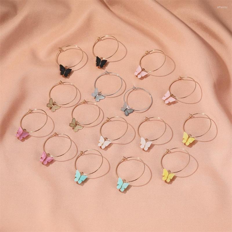 Hoop Earrings LUOLER 1 Pair Acrylic Butterfly Women Alloy Round Earring Colorful Ear Stud Drop Fashion Jewelry
Hoop Earrings LUOLER 1 Pair Acrylic Butterfly Women Alloy Round Earring Colorful Ear Stud Drop Fashion Jewelry