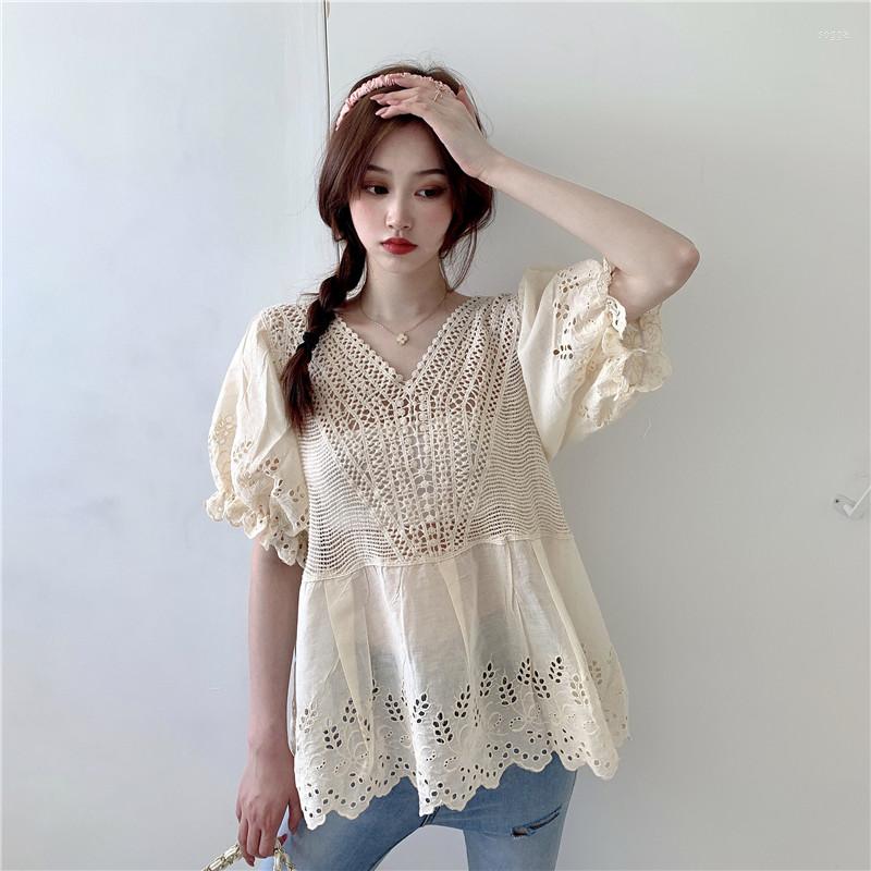 Women's Blouses COIGARSAM Blouse Women Spring 2023 Cute Lace Hollow Out V-Neck Blusas Womens Tops And Drop, White and black
Women's Blouses COIGARSAM Blouse Women Spring 2023 Cute Lace Hollow Out V-Neck Blusas Womens Tops And Drop, White and black