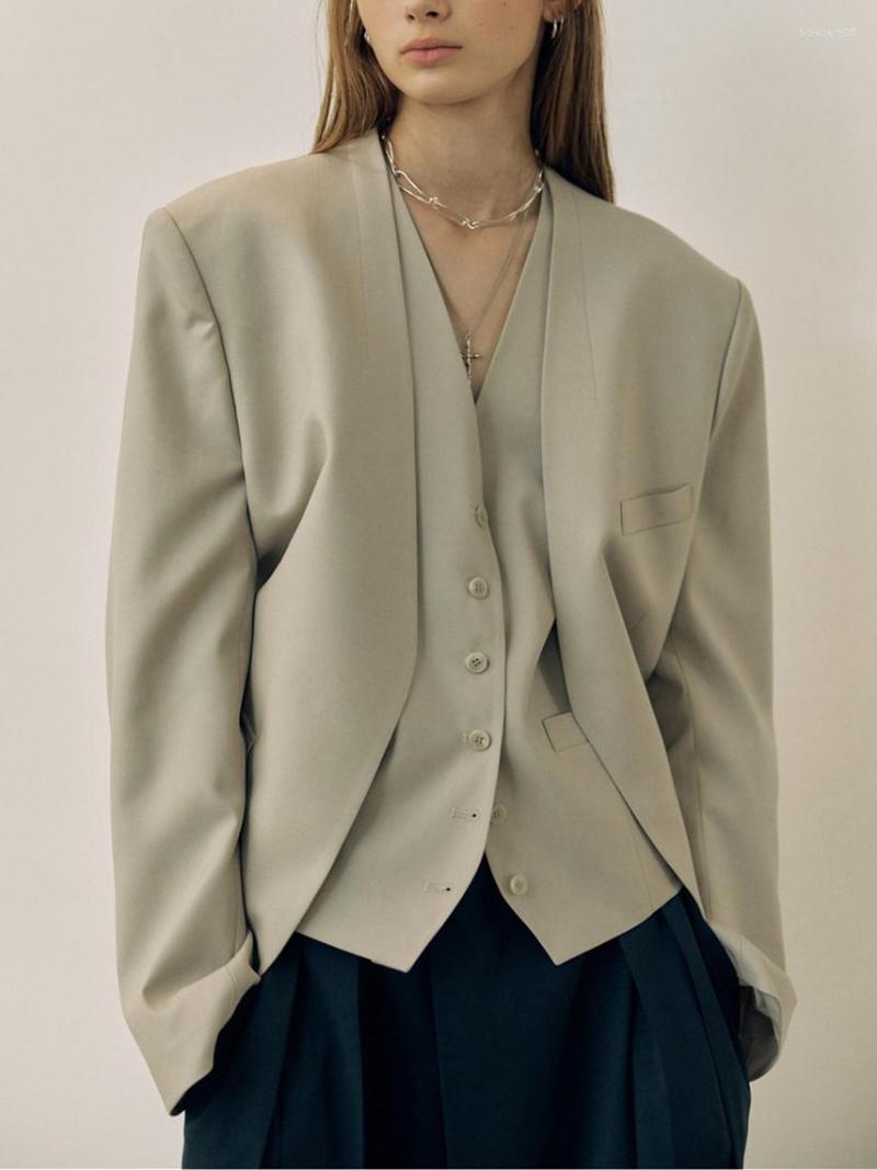 Women' Suits 2023 Early Autumn Women V-Neck Office Lady Simple Solid Cardigan Blazer Coat, Grey
Women' Suits 2023 Early Autumn Women V-Neck Office Lady Simple Solid Cardigan Blazer Coat, Grey