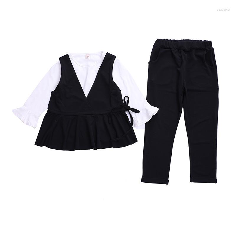 Clothing Sets Autumn Girls Clothes Children's Casual Little Girl Three-piece Suit, Black
Clothing Sets Autumn Girls Clothes Children's Casual Little Girl Three-piece Suit, Black