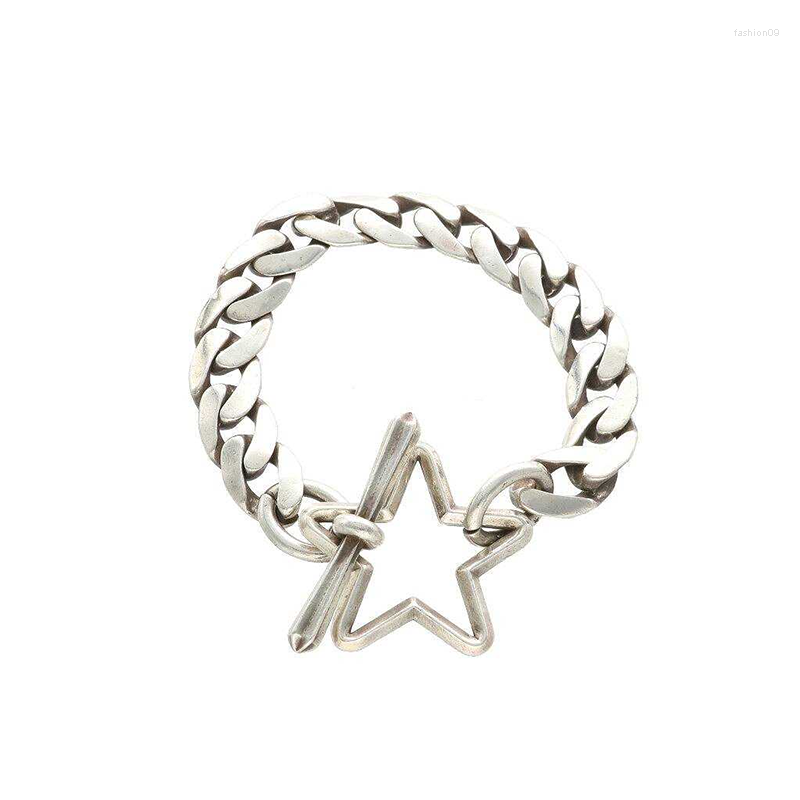Link Bracelets Soloist Star Bracelet Cuban Chain Classic Fashion Street Hip Hop Tide Brand Men's Jewelry Accessories 
Link Bracelets Soloist Star Bracelet Cuban Chain Classic Fashion Street Hip Hop Tide Brand Men's Jewelry Accessories