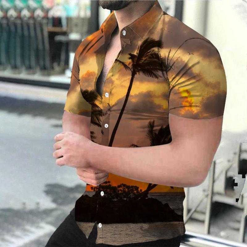 Men's Casual Shirts Men's Hawaiian Print Short Sleeve Summer Loose Lapel Tops Fashion, Zc-1736
Men's Casual Shirts Men's Hawaiian Print Short Sleeve Summer Loose Lapel Tops Fashion, Zc-1736