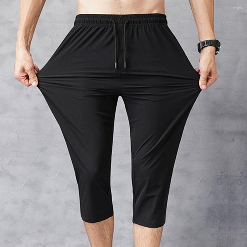 Men's Shorts S Solid Color Pants Elastic Waist Men Drawstring 3/4 Length Stretchy Cropped Trousers Sweatpants For Sports, Black
Men's Shorts S Solid Color Pants Elastic Waist Men Drawstring 3/4 Length Stretchy Cropped Trousers Sweatpants For Sports, Black