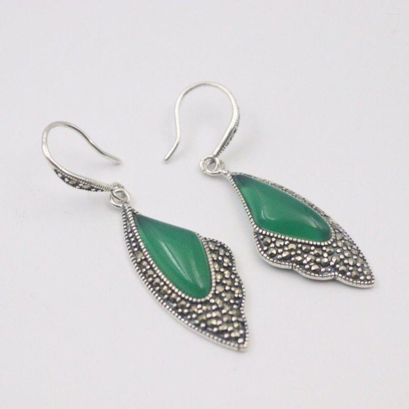 Dangle Earrings Pure S925 Sterling Silver Unique Design Green Chalcedony Zircon Wing Women Lucky Gift
Dangle Earrings Pure S925 Sterling Silver Unique Design Green Chalcedony Zircon Wing Women Lucky Gift