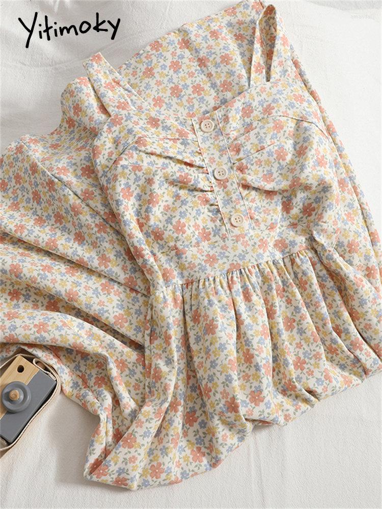 Casual Dresses 2023 Floral Print Dress For Women Summer Korean Fashion Buttons Folds Slim Office Ladies Sleeveless Sexy, Blue
Casual Dresses 2023 Floral Print Dress For Women Summer Korean Fashion Buttons Folds Slim Office Ladies Sleeveless Sexy, Blue