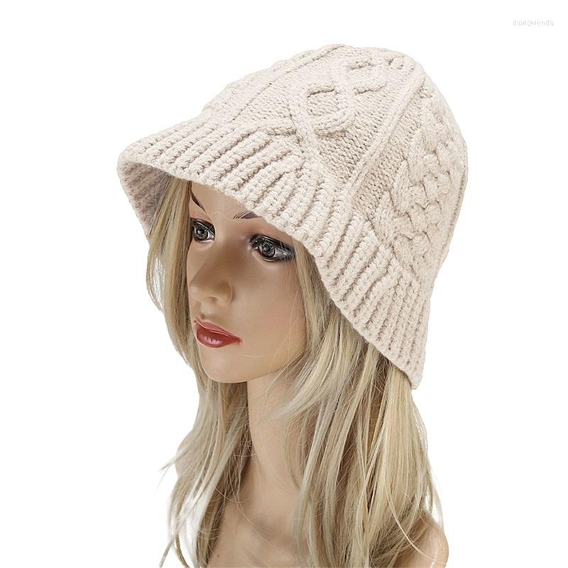 Berets Women Knitted Twisted Basin Hats Autumn Winter Warm Solid Color Woolen Fisherman Cap Fashion Wild Outdoor Bucket Hat, Black
Berets Women Knitted Twisted Basin Hats Autumn Winter Warm Solid Color Woolen Fisherman Cap Fashion Wild Outdoor Bucket Hat, Black