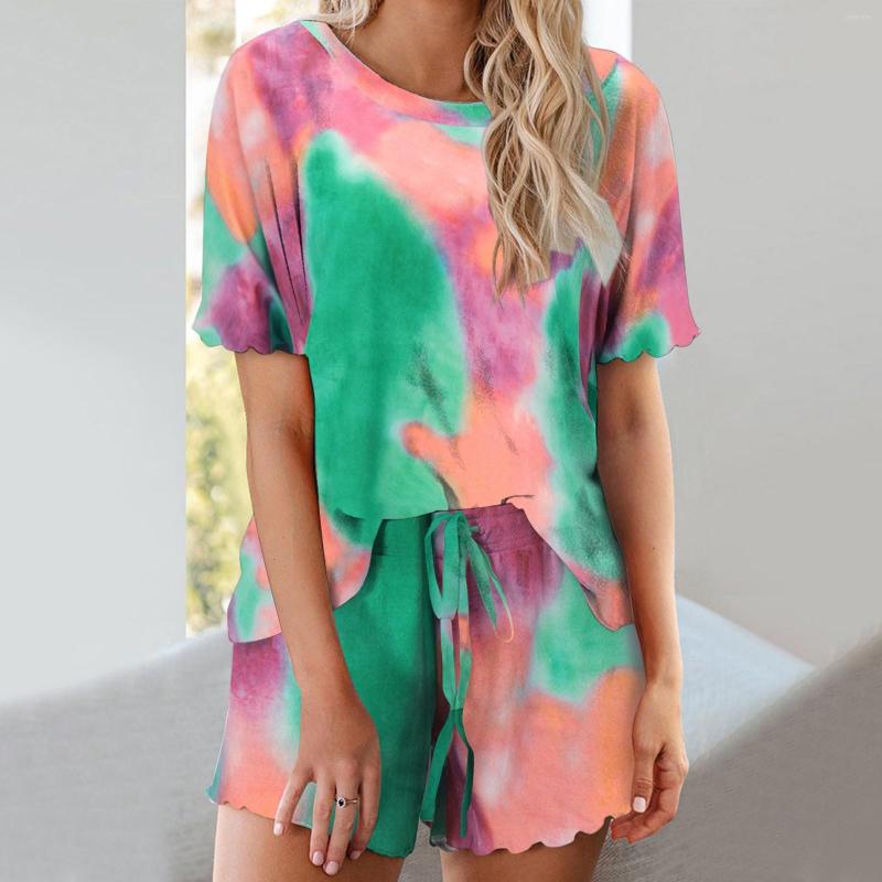 Women's Tracksuits 2 Pieces Sport Suit Set Womens Summer Tracksuit Tie Dye Pullover T Shirts And Shorts Ladies Loose Two Piece Sets Female
Women's Tracksuits 2 Pieces Sport Suit Set Womens Summer Tracksuit Tie Dye Pullover T Shirts And Shorts Ladies Loose Two Piece Sets Female