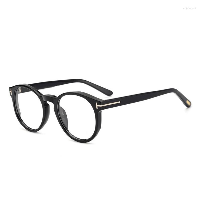 Sunglasses Frames Populat TF0591 Round Frame Women Men Classic Acetate Optics Myopia Eyeglasses Fashion Prescription Reading Glasses