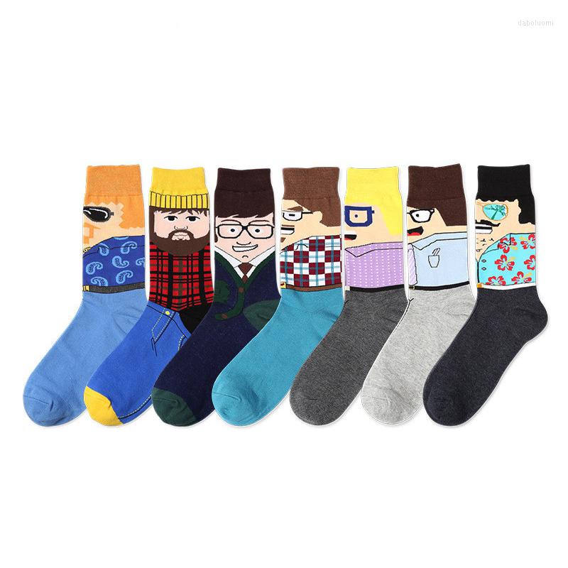 Men's Socks Casual Cotton Crew Multi-Colors Street Creative Illustration Moustache Funny Men Sock Japanese Style Cartoon
Men's Socks Casual Cotton Crew Multi-Colors Street Creative Illustration Moustache Funny Men Sock Japanese Style Cartoon