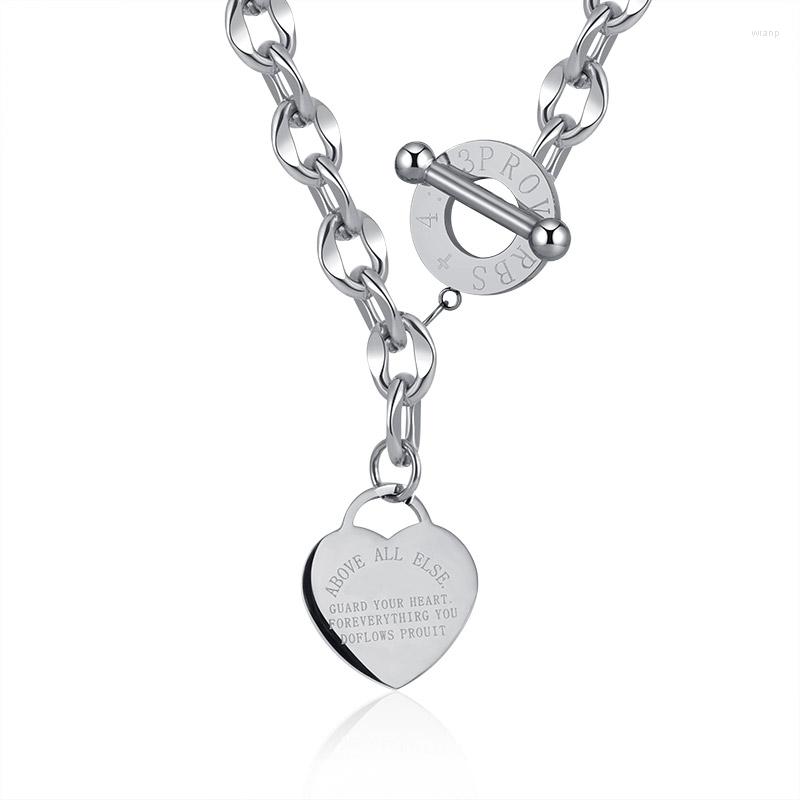 Pendant Necklaces Luxury Elegant Love Heart Women's Chocker Necklace For Women Fashion Stainless Steel Thick Chain 2023 Wedding Jewelry
Pendant Necklaces Luxury Elegant Love Heart Women's Chocker Necklace For Women Fashion Stainless Steel Thick Chain 2023 Wedding Jewelry